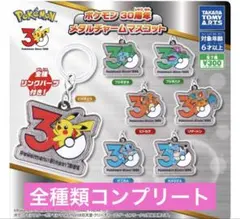 【新品未使用】ポケモン　30周年　メタルチャーム　コンプリート　ピカチュウ⑥