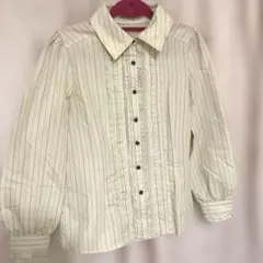 axes femme アイボリー ストライプシャツのサムネイル