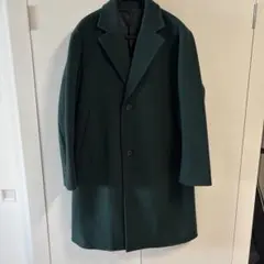 UNITED ARROWS メンズ チェスターコート ダークグリーン Sのサムネイル