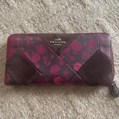 【大幅値下げ3200→1800】COACH コーチ 花柄長財布