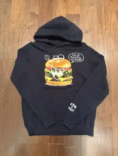 【レア】STUSSY × KLYONS グラフィックパーカー　ハンバーガー 限定
