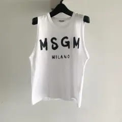MSGM ミラノ タンクトップ ノースリーブ 大きめサイズ XS - メルカリ