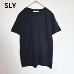 【スライ】半袖Tシャツ コットン100% カジュアル シンプル ブラック