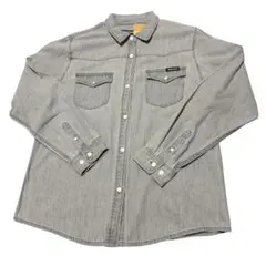 TRUE RELIGION デニムシャツ グレー 長袖のサムネイル