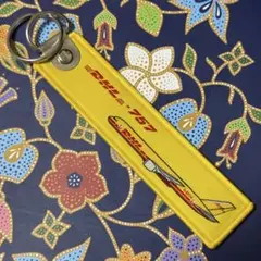 DHL B757 キーホルダー フライトタグ 貨物機