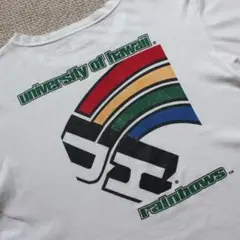 90年代ビンテージカレッジTシャツ ハワイ大学レインボーズ XLサイズのサムネイル