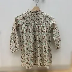 花柄長袖ワンピース 6Y (120cm)