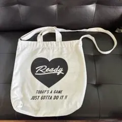 Ready ロゴ入り キャンバス 2way トートバッグ ショルダー