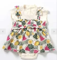 après les cours サマーフルーツ柄ロンパース