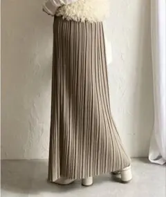 She'sCloset ストレートIラインハイウエストロングプリーツスカート