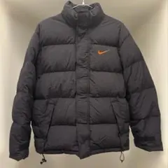 【希少】90'S／NIKE／ダウンジャケット／白タグ／オレンジロゴ刺繍／M