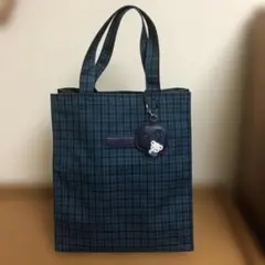 familiar トートバッグ　（青系ファミリアチェック）