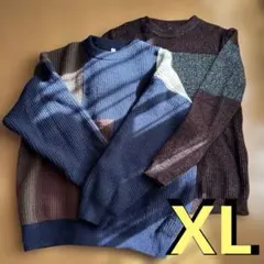 メンズ　ニットセーター　2枚