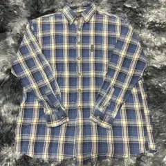 Abercrombie & Fitch アバクロ チェックシャツ 青