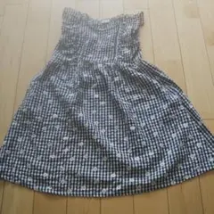 ノースリーブワンピース 130サイズ ギンガムチェック