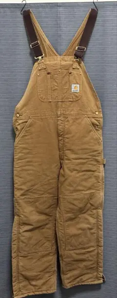 Carhartt ダック地 オーバーオール キルティング　38✖️30 Carhartt ダック地 オーバーオール キルティング 38✖️30 - メルカリ