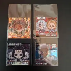 竈門炭治郎　４枚セット　鬼滅の刃シール　鬼滅の刃ディフォルメシール