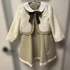 devilock デビロック　フォーマル襟付きドレス2点セット　ベージュ