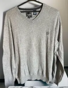 CHAPS グレー Vネック セーター L