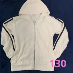 値下げ♡シンプル白パーカー130