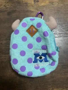モンスターズ・ユニバーシティ サリーリュック型ミニポーチ カラビナ付き