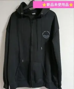 KULA PROJECT ジップアップパーカー 黒スウェットオーバーサイズ