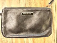 Tiffany & Co. 黒 レザー クラッチバッグ
