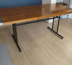 美品】クラッシュゲート グリット ダイニングテーブル オーク無垢材 