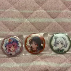 東方Project アニメイトフェア 博麗霊夢 西行寺幽々子 魂魄妖夢 缶バッジ