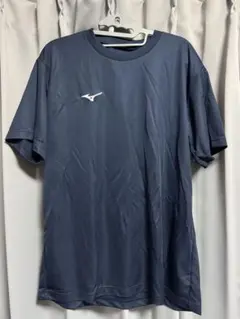 ミズノ トレーニングウェア 半袖 Tシャツ ナビドライUネック ブルー XL