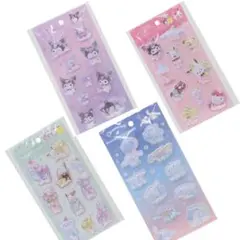 サンリオ　Sanrio シェイカーステッカーズ　4種セット　シャカシャカシール