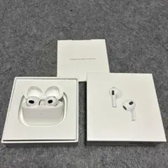 【美品】AirPods 第3世代　本体 ホワイト 充電ケース付き