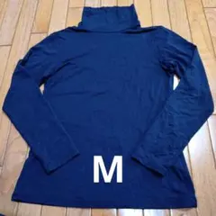 UNIQLOヒートテック 極暖 タートルネック 紺色 M