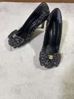 RTRa様専用試着のみ⭐︎ANTERIMA ツイード ハイヒールパンプス23センチ