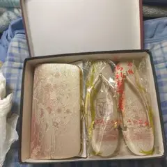 和装用バッグ 草履セット 礼装用 ゴールド系