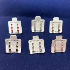 樹脂ピアス6点セット