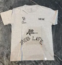 マジックスティック　2PAC THUG LIFE Tシャツ グレーのサムネイル