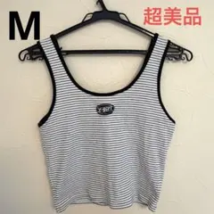 X-girl ボーダー タンクトップ Mサイズ Y2K 夏服のサムネイル