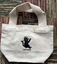 CAFFE VELOCE 黒ねこミニバッグ