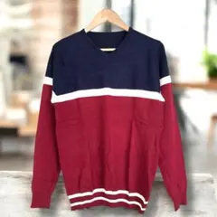 新品 ニットセーター Ｖネック 長袖 ３色ニット 大きいサイズ 4L