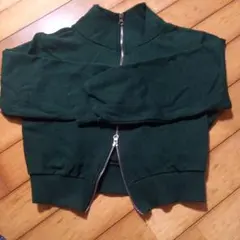 レディース　トレーナー　ジップ付き 綿100%