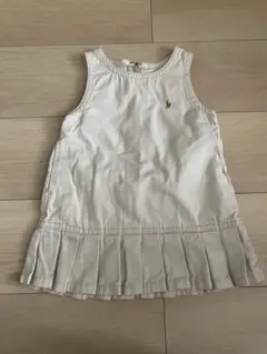 polo ralph lauren サロペットスカート プリーツ ベージュ