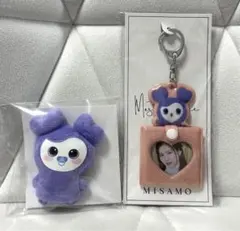 twice サナ フォトスタンドキーホルダーサブリー指人形 FCくじ