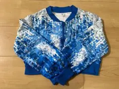 SHEIN スパンコールプリント ジャケット ブルー 8Y c 128 130のサムネイル