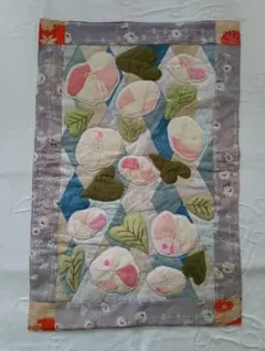 レア】花もめん お月見 パッチワーク タペストリー（大） ハンドメイド 