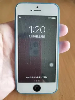 iPhone 5C　16GB　ブルー / 初期設定済み・音楽・AirDro確認済
