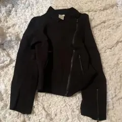 sov. ダブスタ　ミラノリブ　ライダース　ジャケット 36サイズのサムネイル