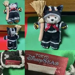 TDS⭐️ハロウィン⭐️黒猫❤️ダッフィー❤️ぬいぐるみバッジ❣️復刻版⭐️