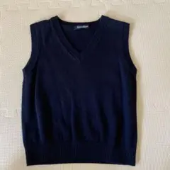 ファミリア　ベスト　ネイビー　サイズ100 綿100%
