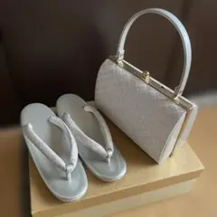 和装草履バッグセット　シルバー　ピンク　美品 出品は4/25まで　成人式